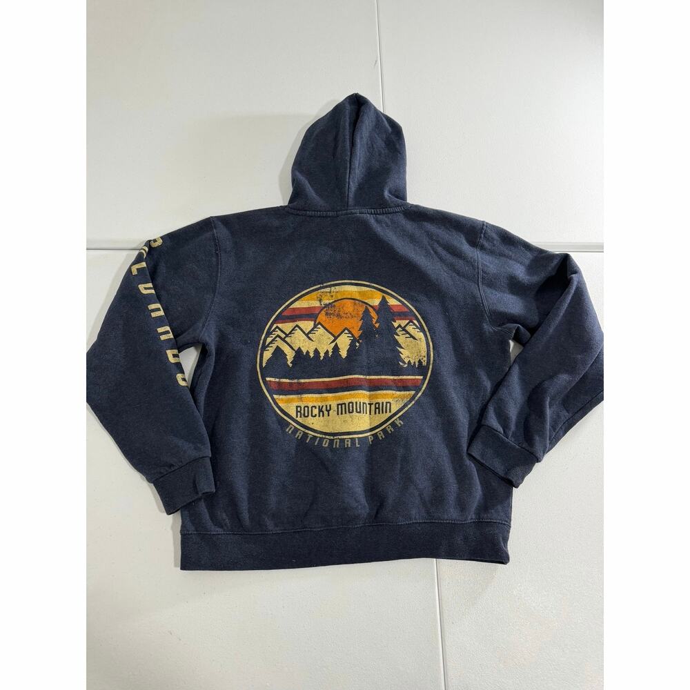 Lone Rock Clothing Rocky Mountain National Park Hoodie Navy Blue Men's M